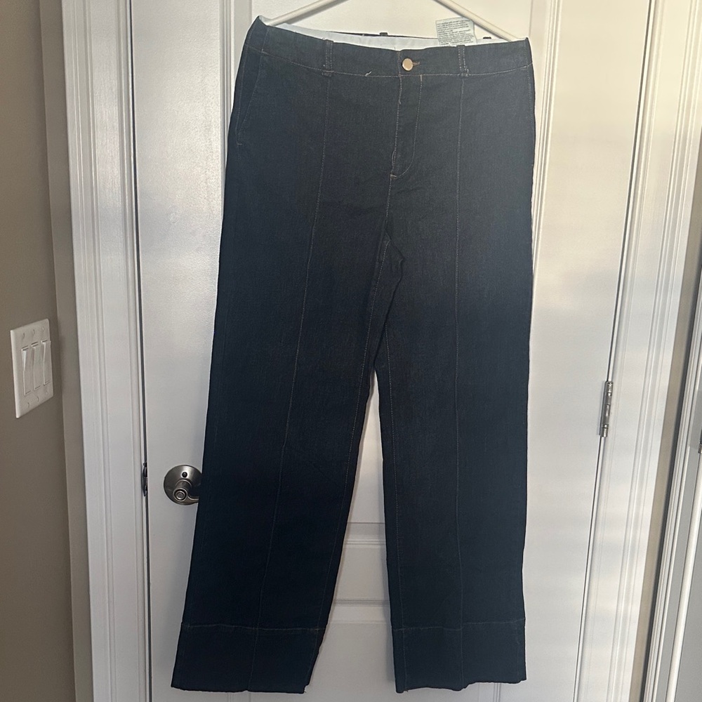 Zara Dark Blue Flare Jeans